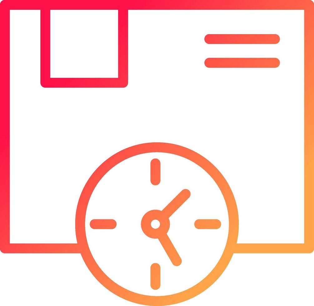 Delivery Time Creative Icon Design vector