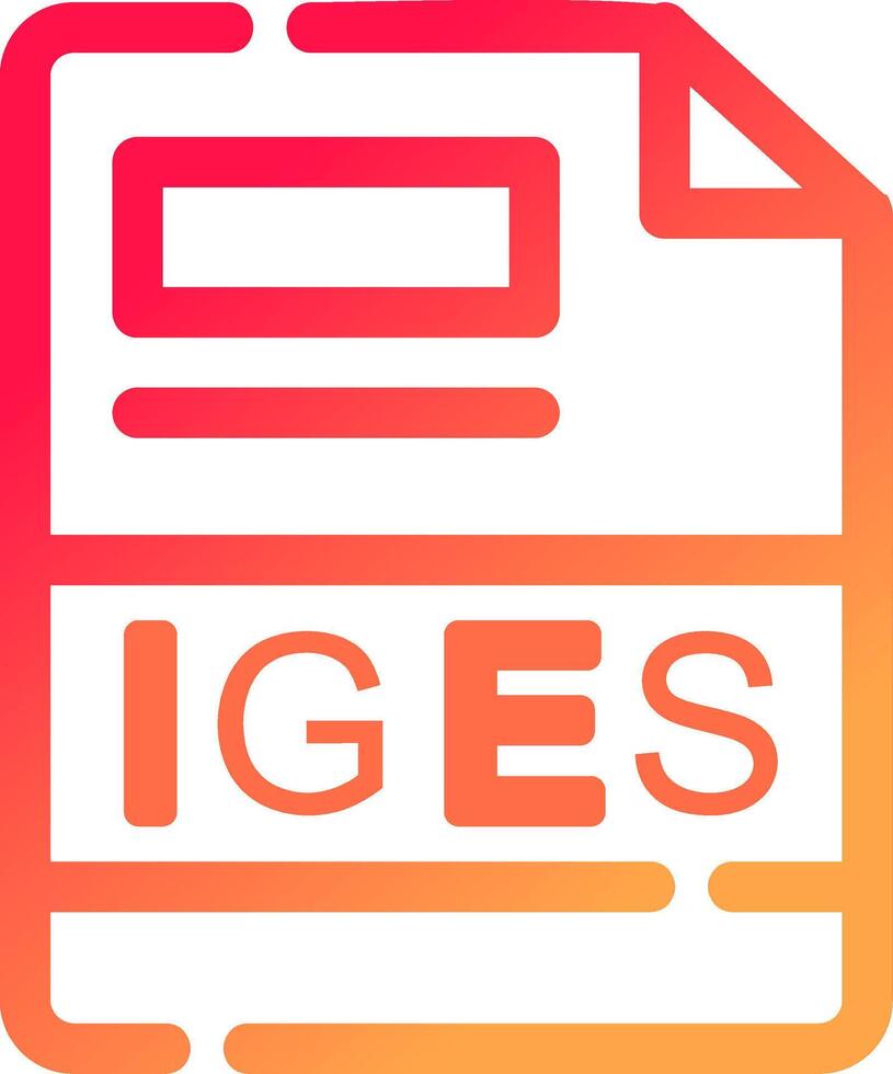 IGES Creative Icon Design vector