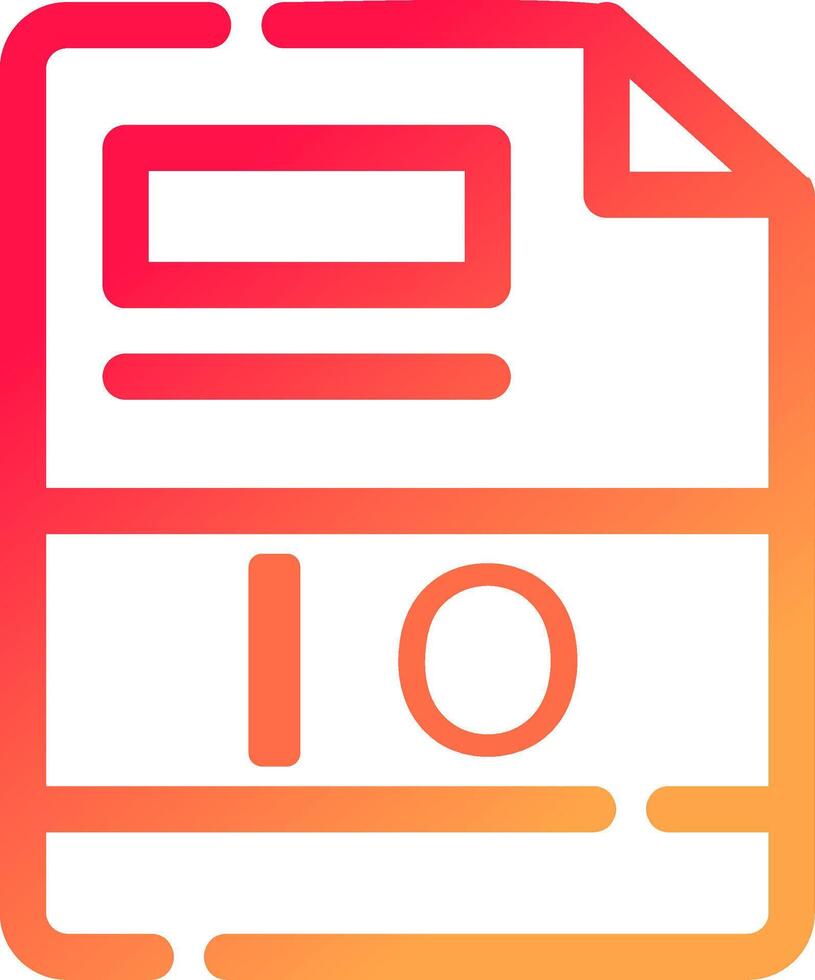 IO Creative Icon Design vector
