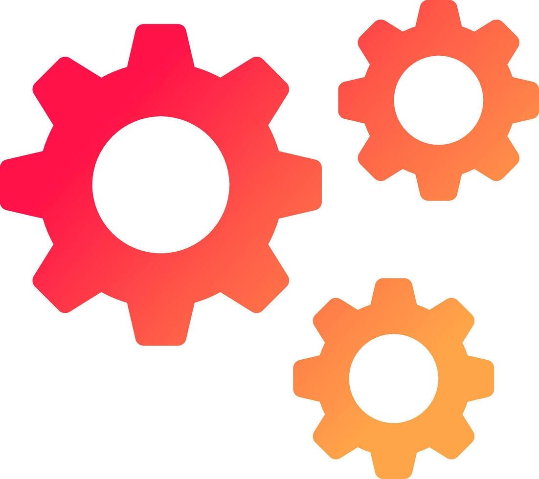 Setting Creative Icon Design vector