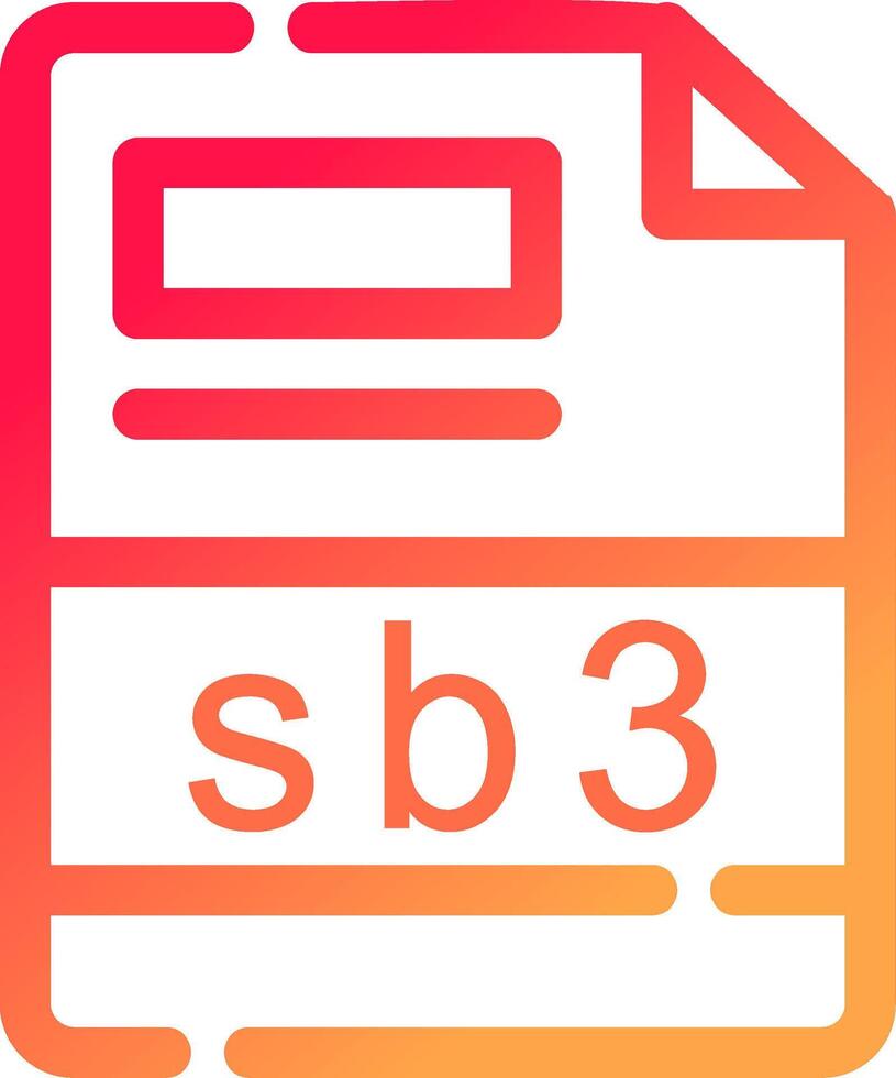 sb3 creativo icono diseño vector