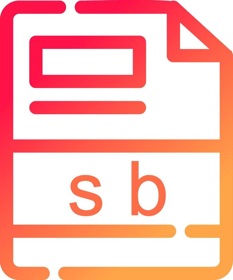 sb Creative Icon Design vector