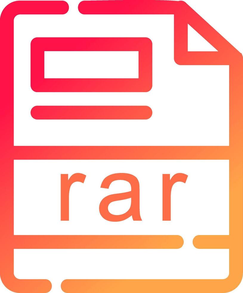 rar Creative Icon Design vector