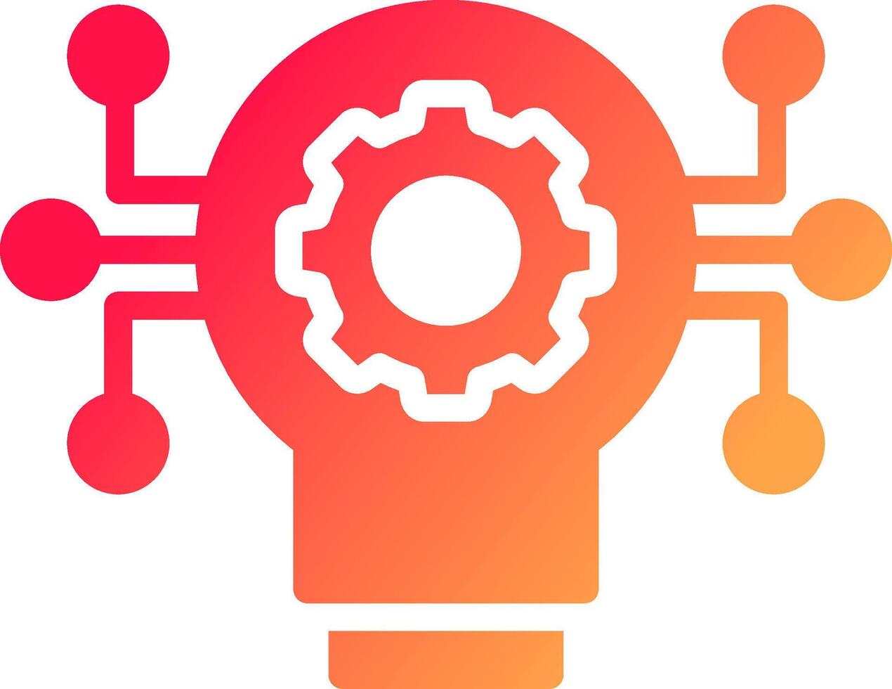 Technology Disruption Creative Icon Design vector