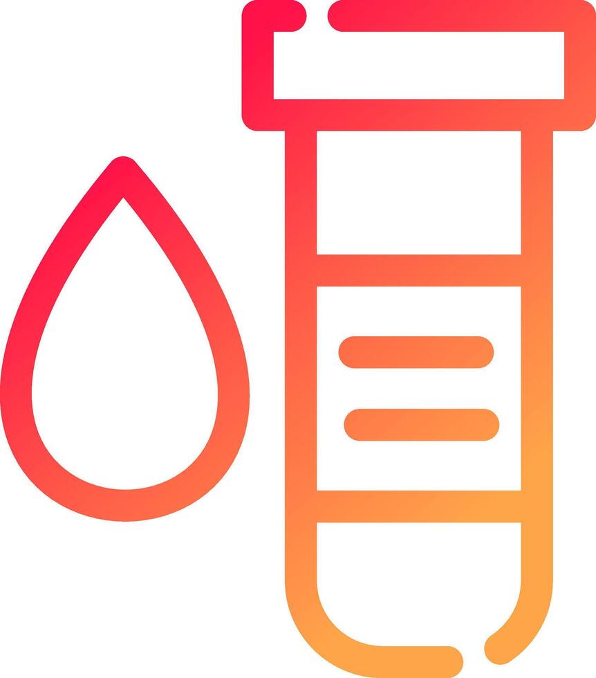 Blood Test Creative Icon Design vector