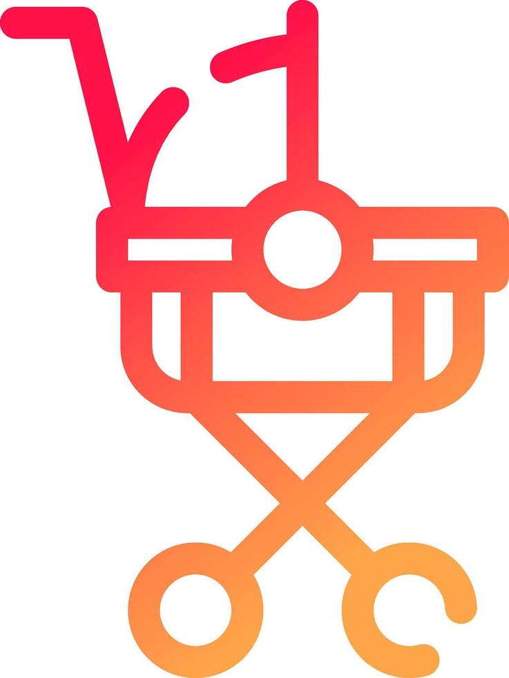 Stroller Creative Icon Design vector