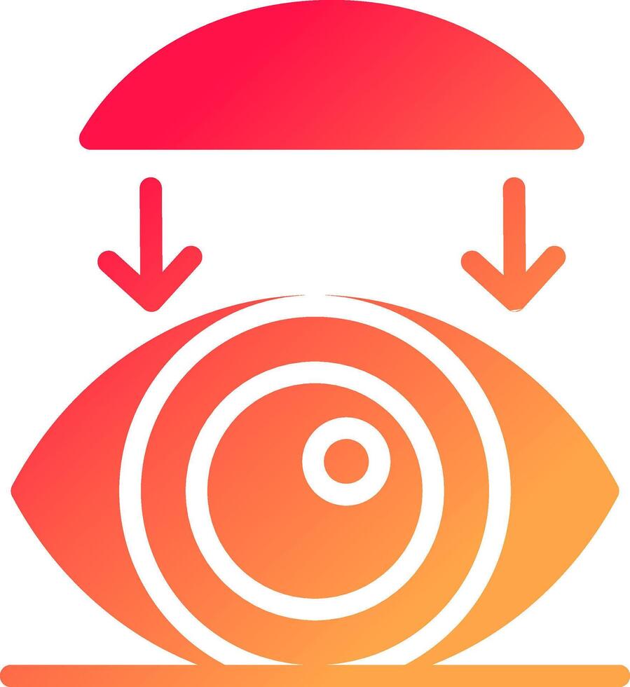 Rigid Contact Lenses Creative Icon Design vector