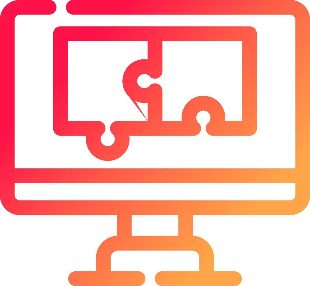 Puzzle Creative Icon Design vector