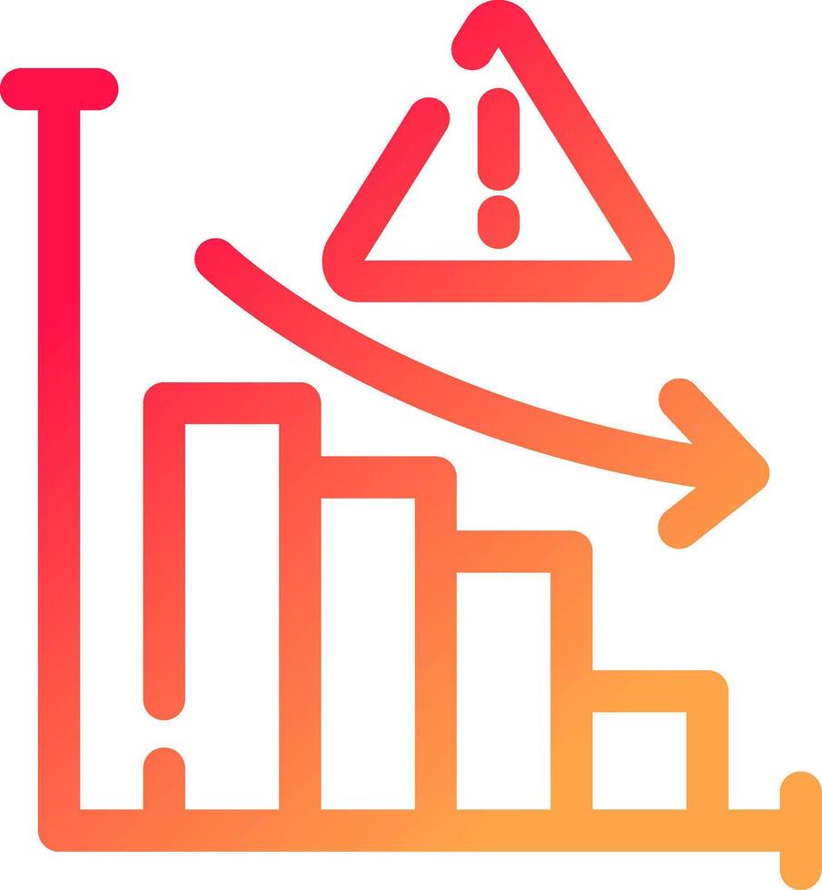 Market Risk Creative Icon Design vector