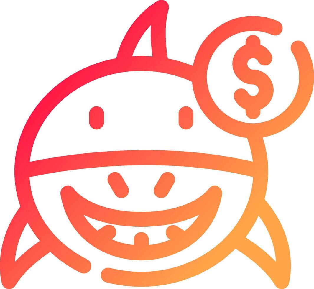 Loan Shark Creative Icon Design vector