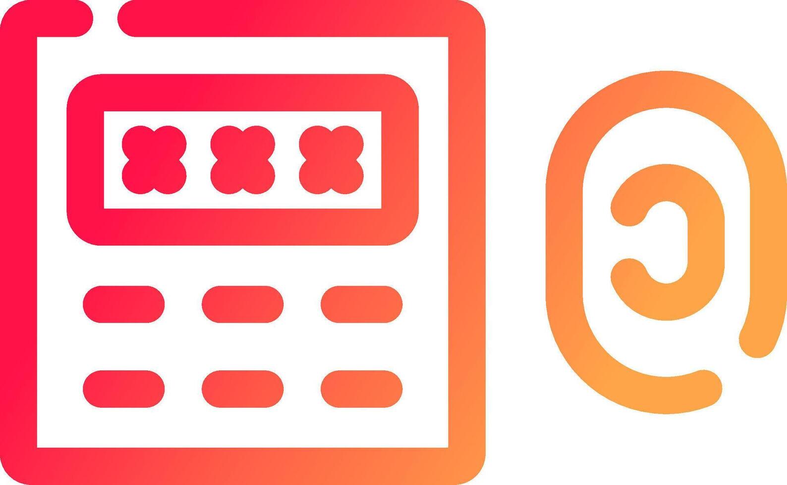 glyph  colour Gradient Circle vector