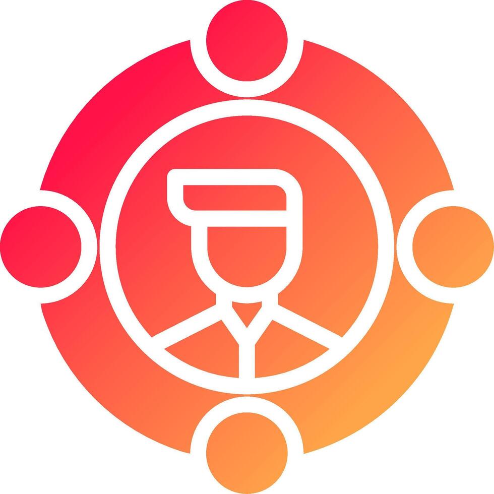 glyph  colour Gradient Circle vector