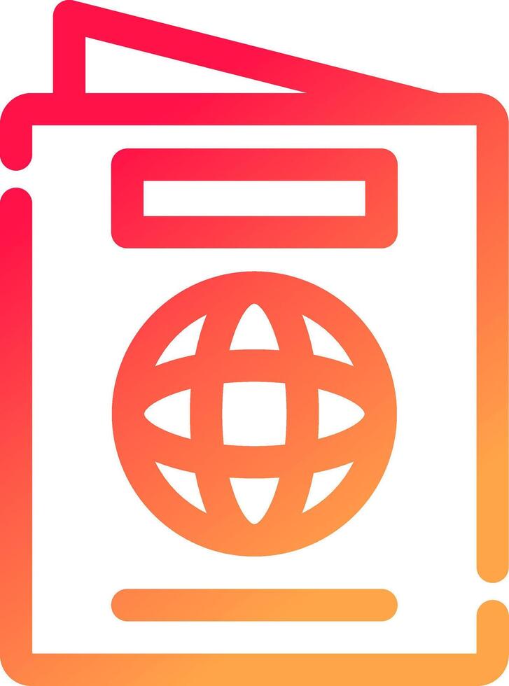 Passport Creative Icon Design vector