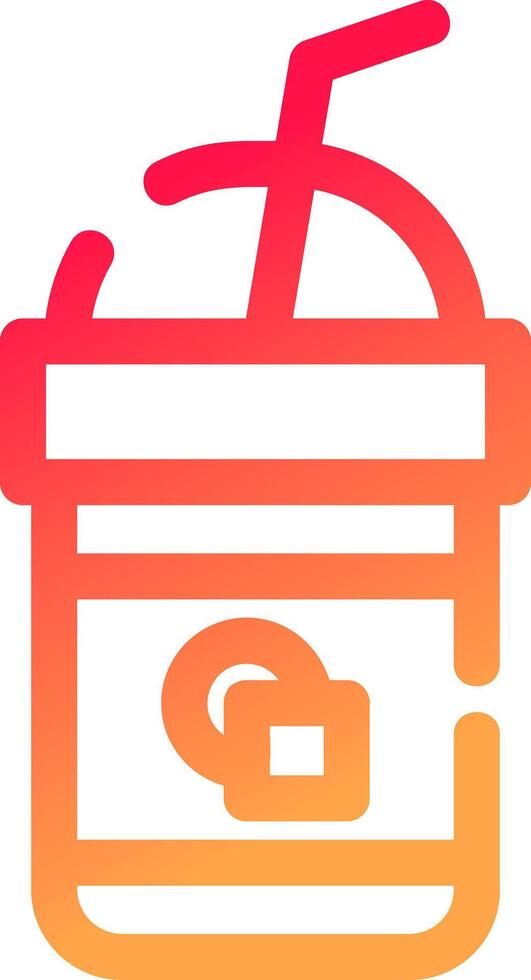Iced Coffee Creative Icon Design vector