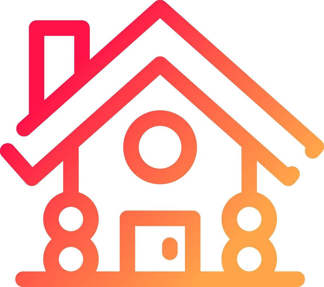 Cabin Creative Icon Design vector