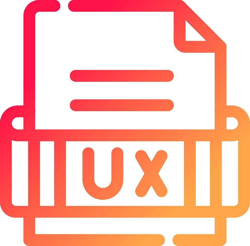 Ux Format Creative Icon Design vector