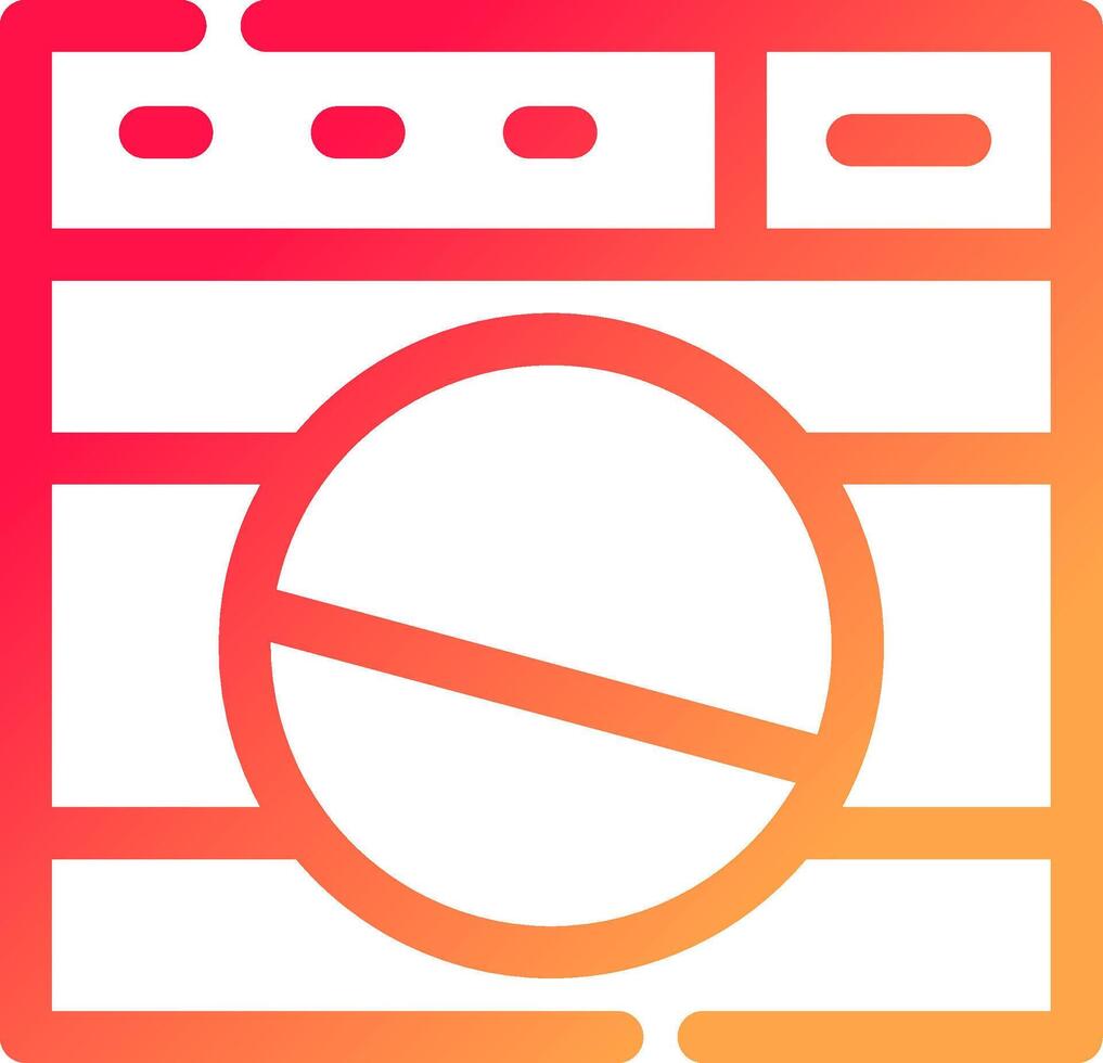 Washing Machine Creative Icon Design vector