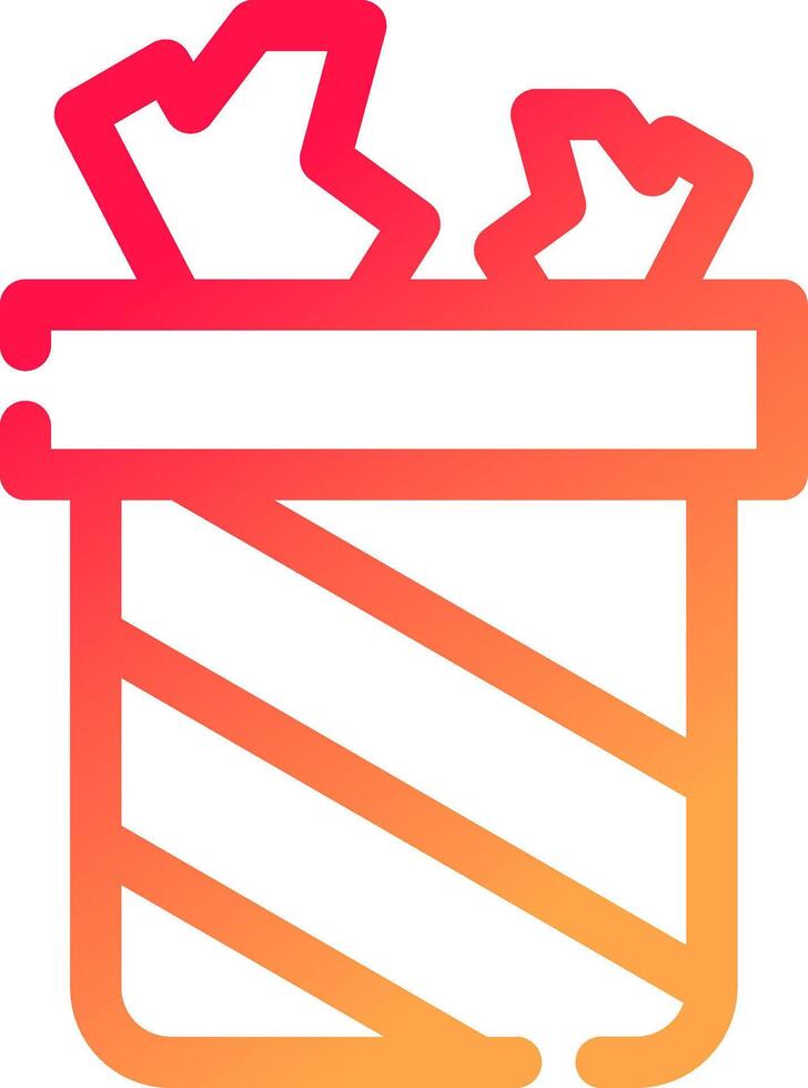 Trash Bin Creative Icon Design vector