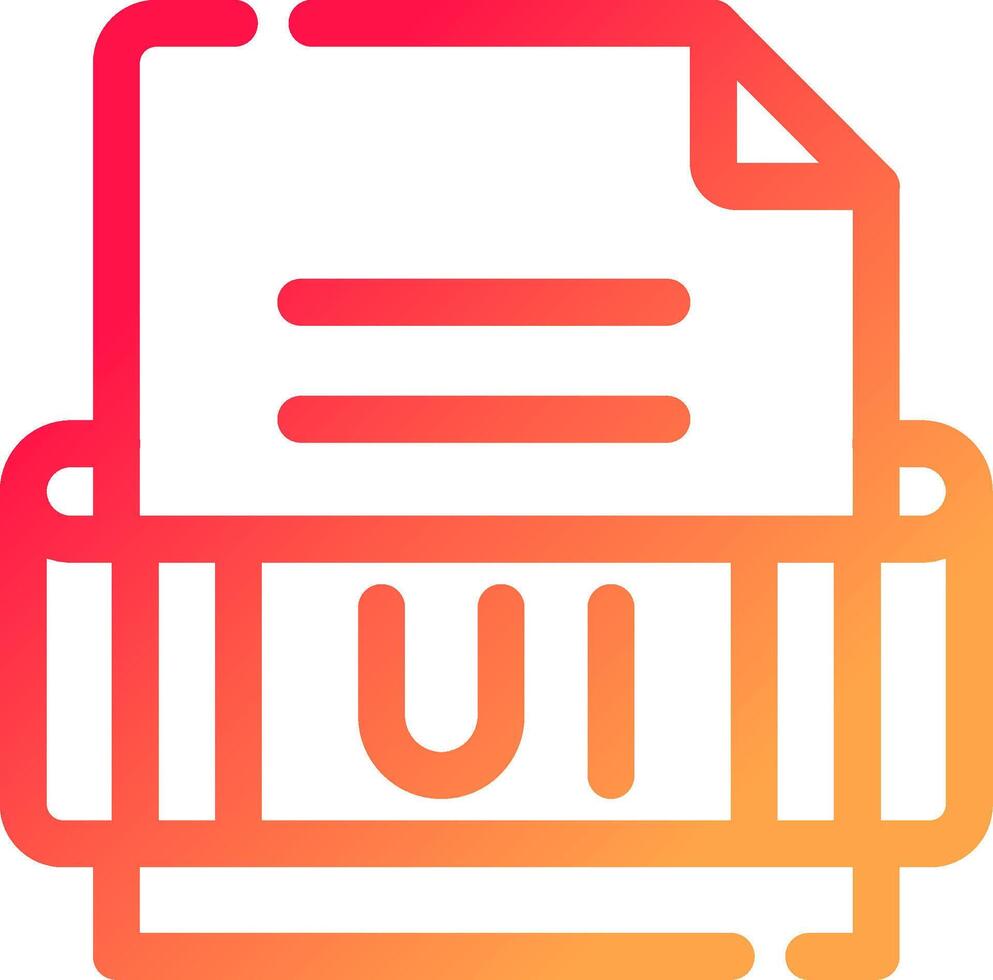 Ui Format Creative Icon Design vector