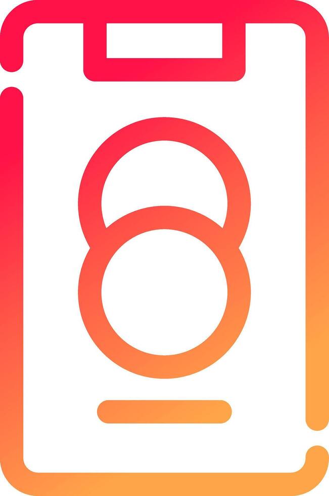 glyph  colour Gradient Circle vector