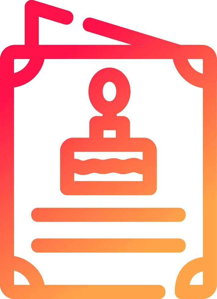 Birthday Card Creative Icon Design vector