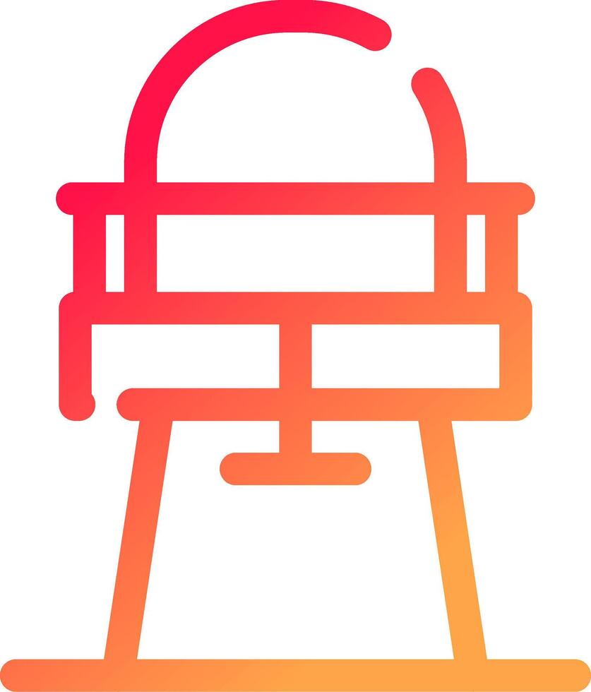 High Chair Creative Icon Design vector