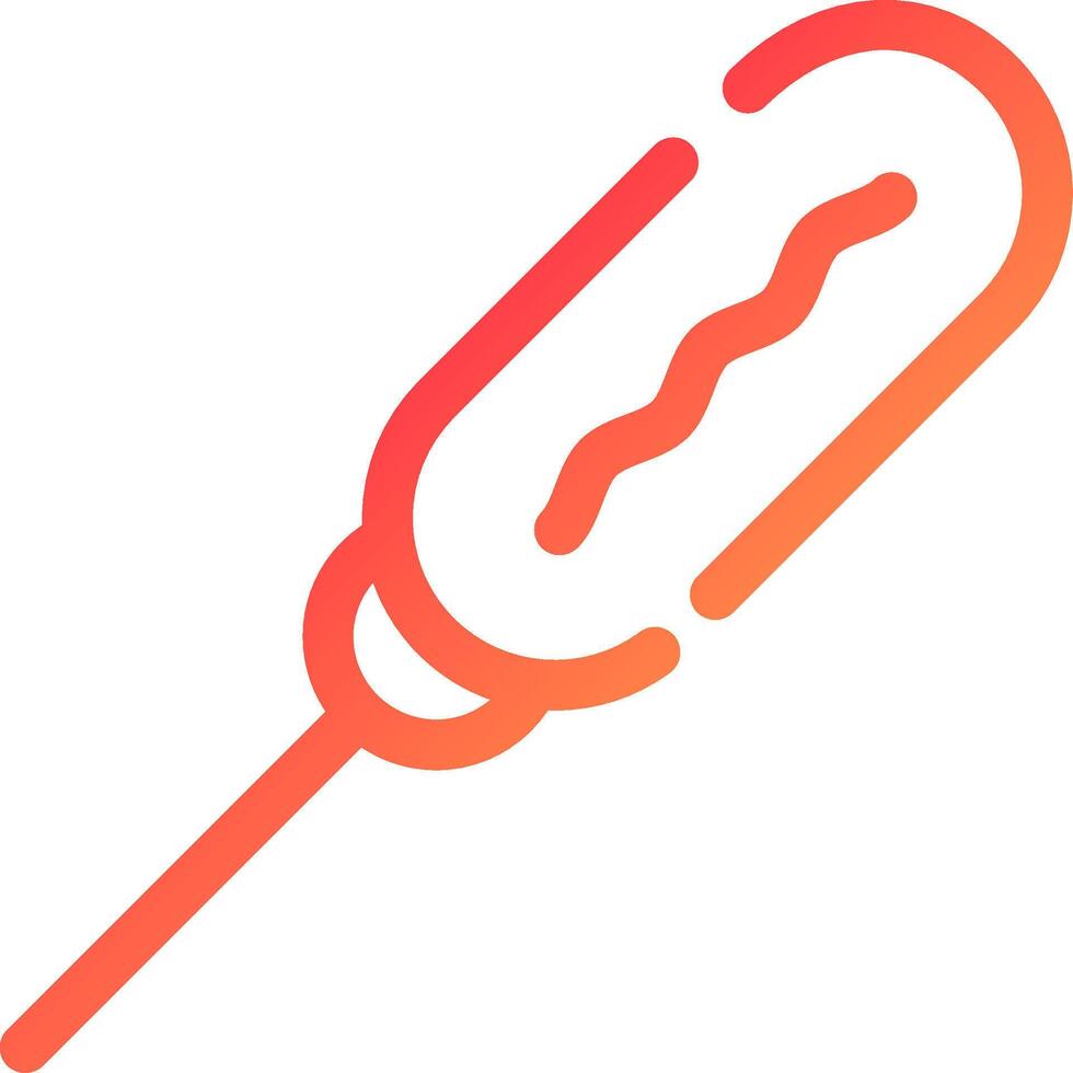 Corn Dog Creative Icon Design vector