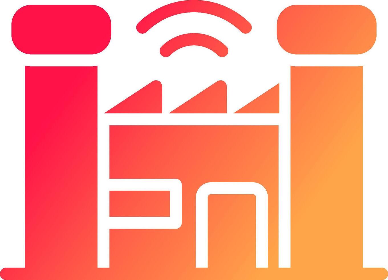 Smart Factory Creative Icon Design vector