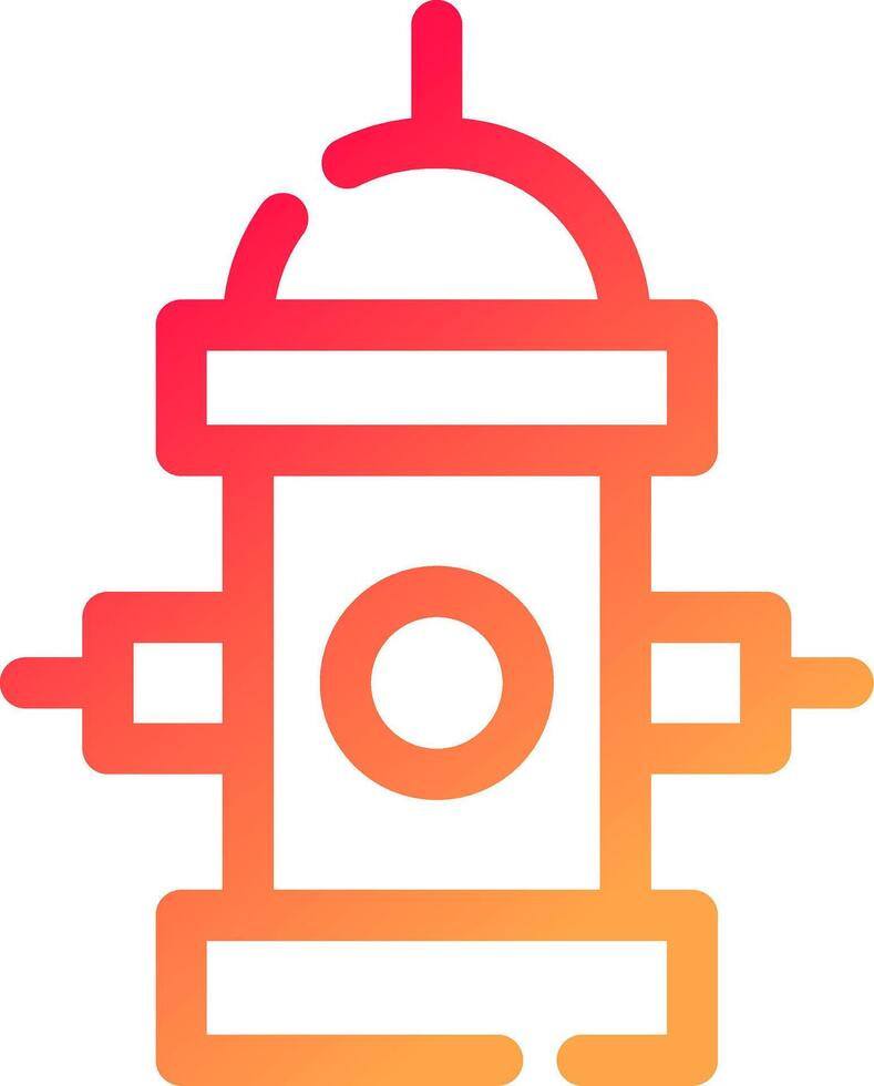 Fire Hydrant Creative Icon Design vector