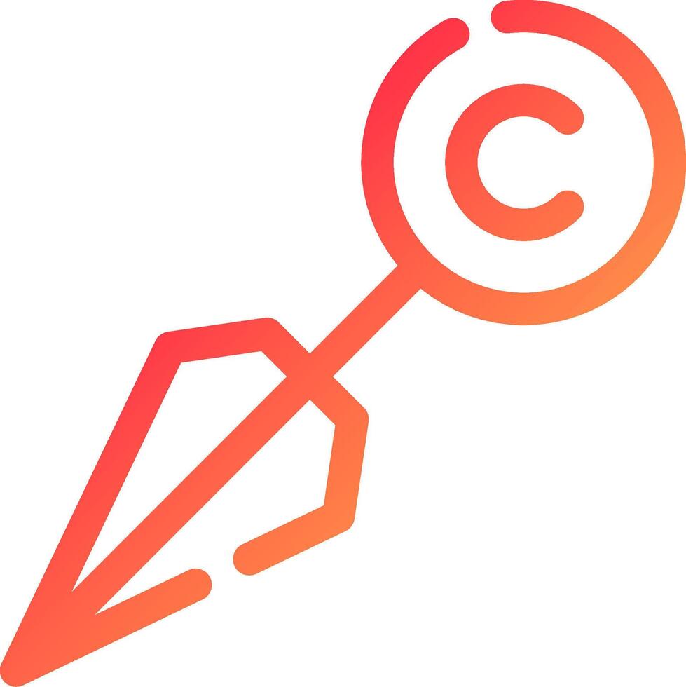Kunai Creative Icon Design vector