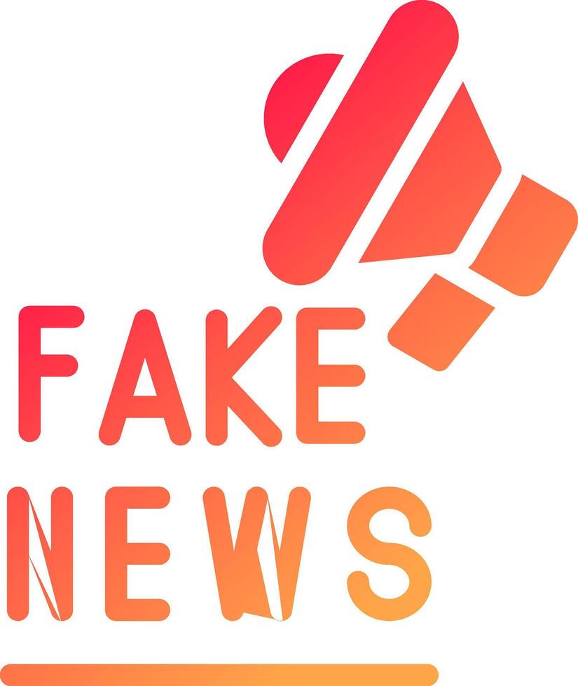 Fake News Creative Icon Design vector