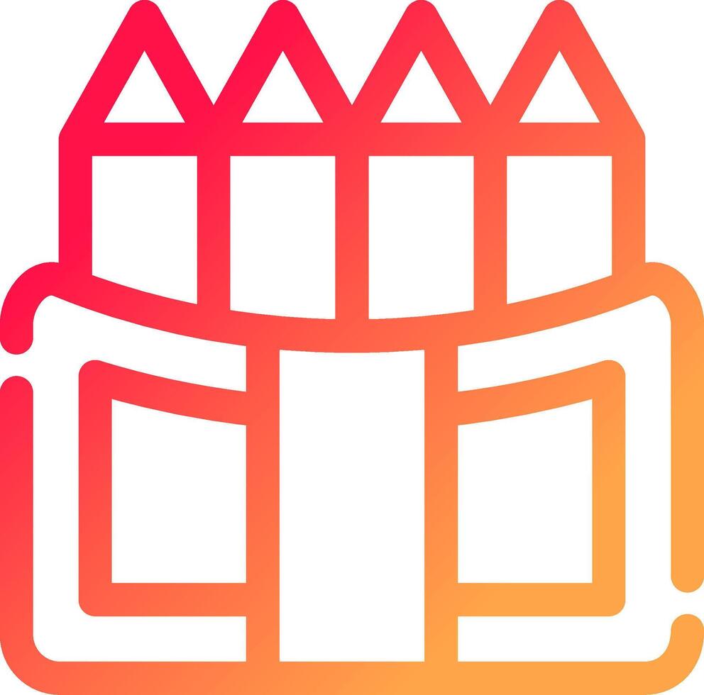 Crayon Creative Icon Design vector