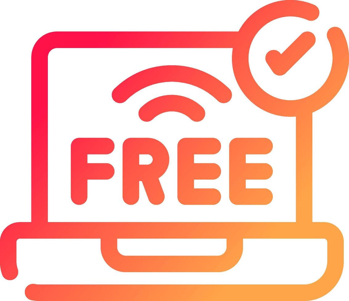 Free Wifi Creative Icon Design vector