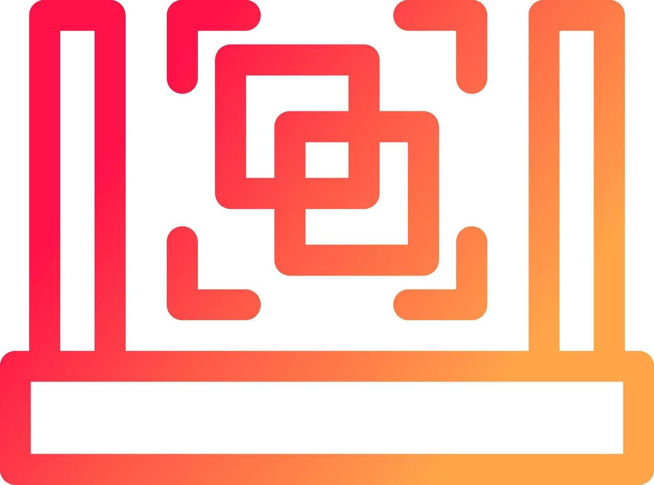 3D Scanner Creative Icon Design vector