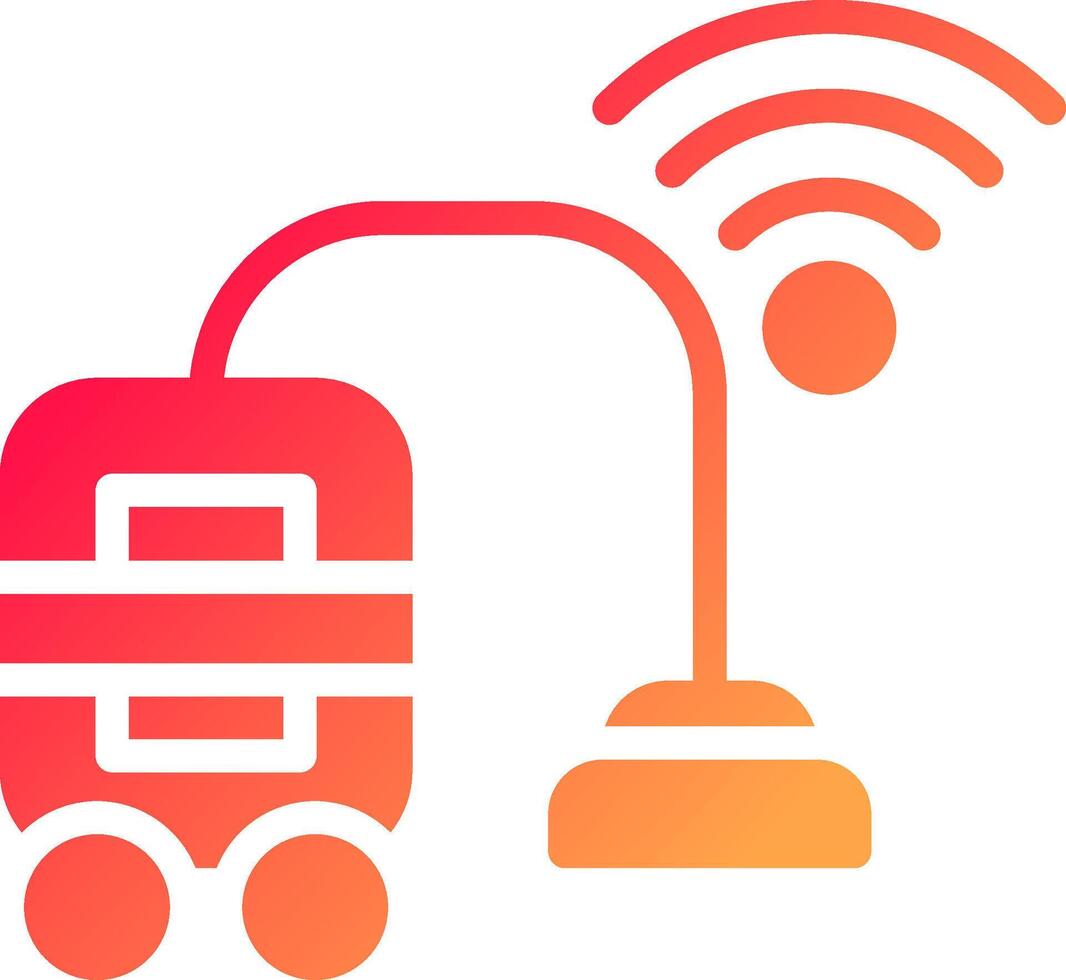 Smart Vacuum Creative Icon Design vector