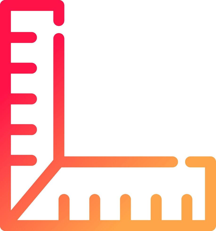 Ruler Creative Icon Design vector