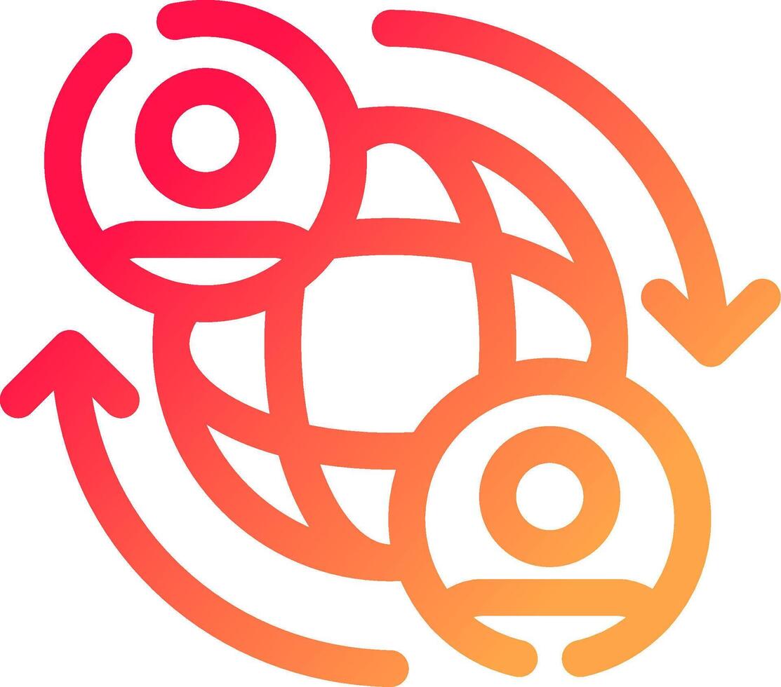 glyph  colour Gradient Circle vector