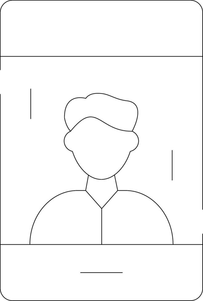Influencer Male Creative Icon Design vector
