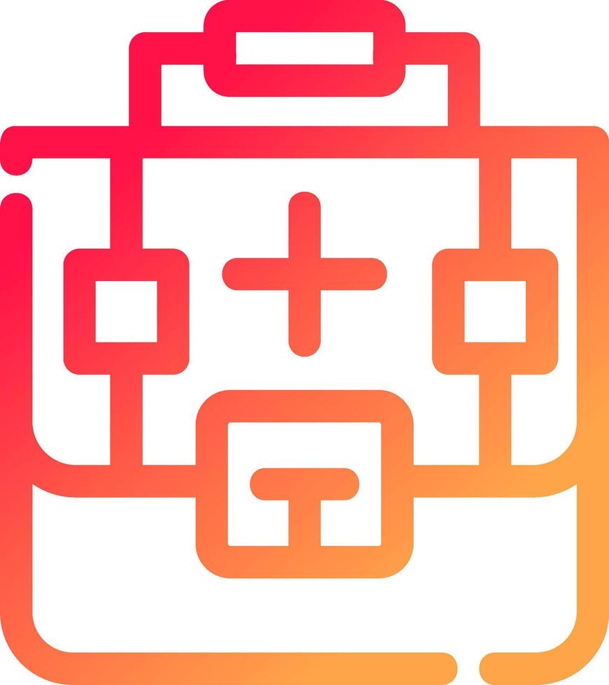 First Aid Kit Creative Icon Design vector