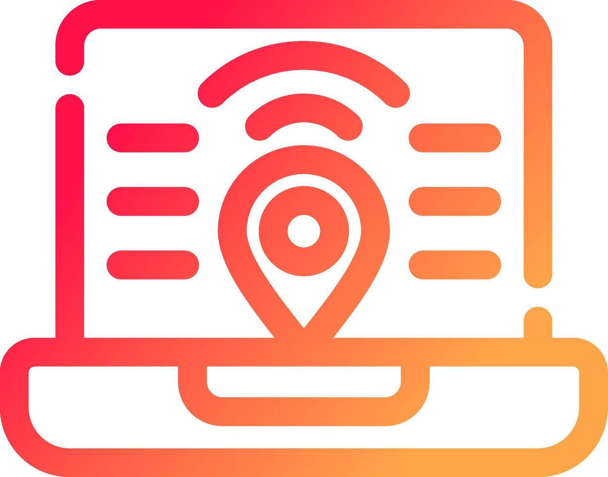 Digital Nomad Hub Creative Icon Design vector