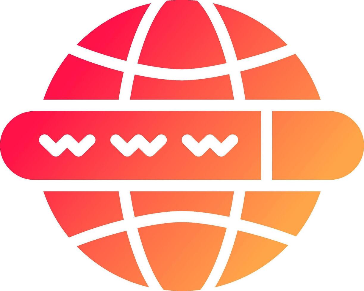 glyph  colour Gradient Circle vector