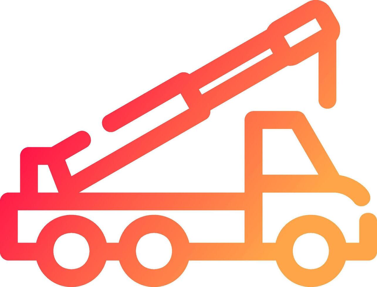 Crane Truck Creative Icon Design vector