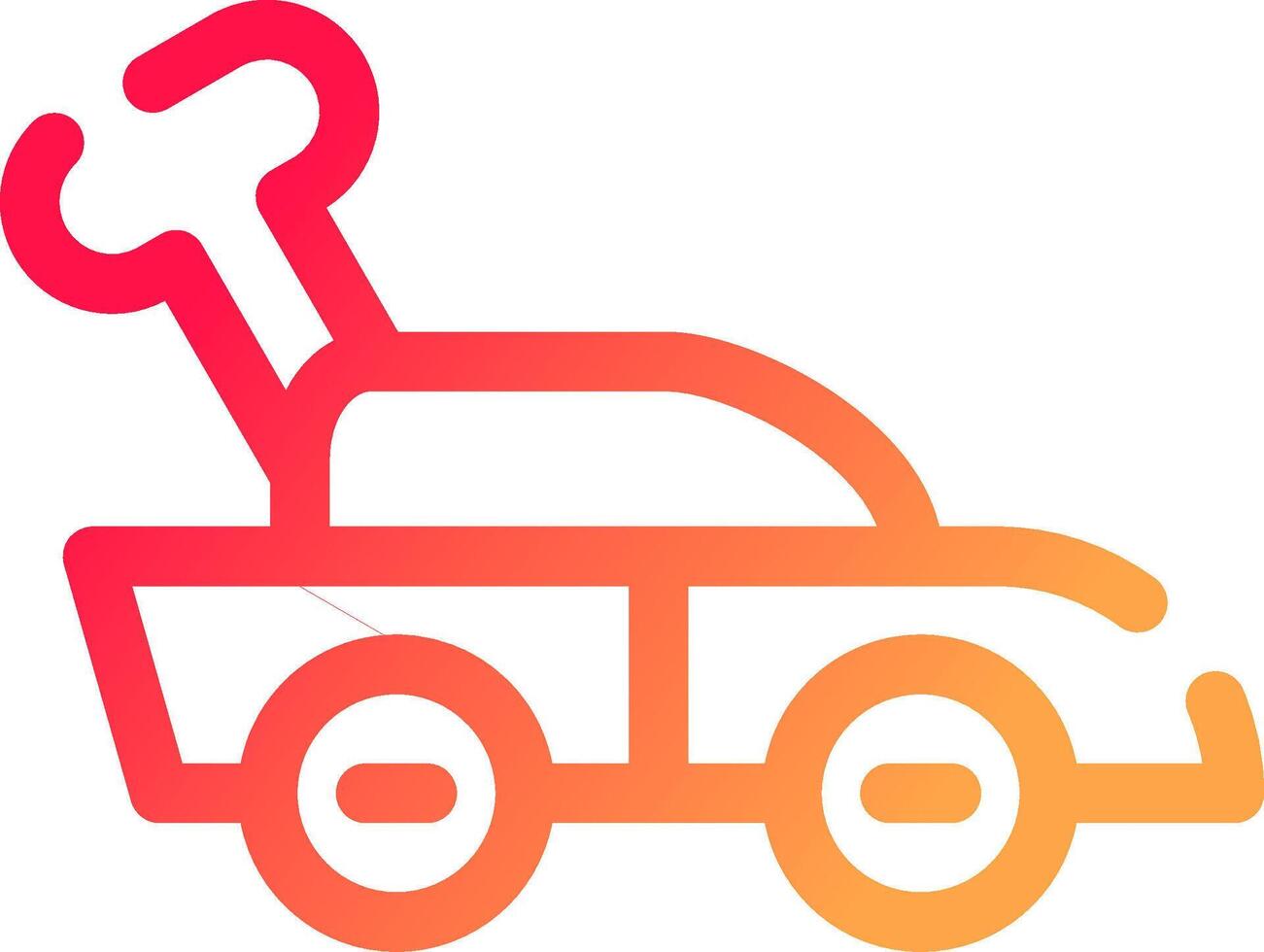 Car Toy Creative Icon Design vector