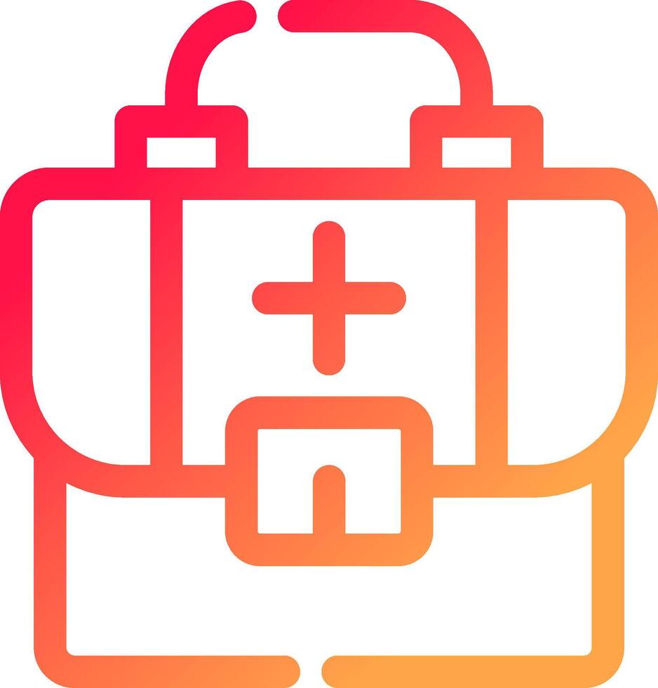 First Aid Kit Creative Icon Design vector