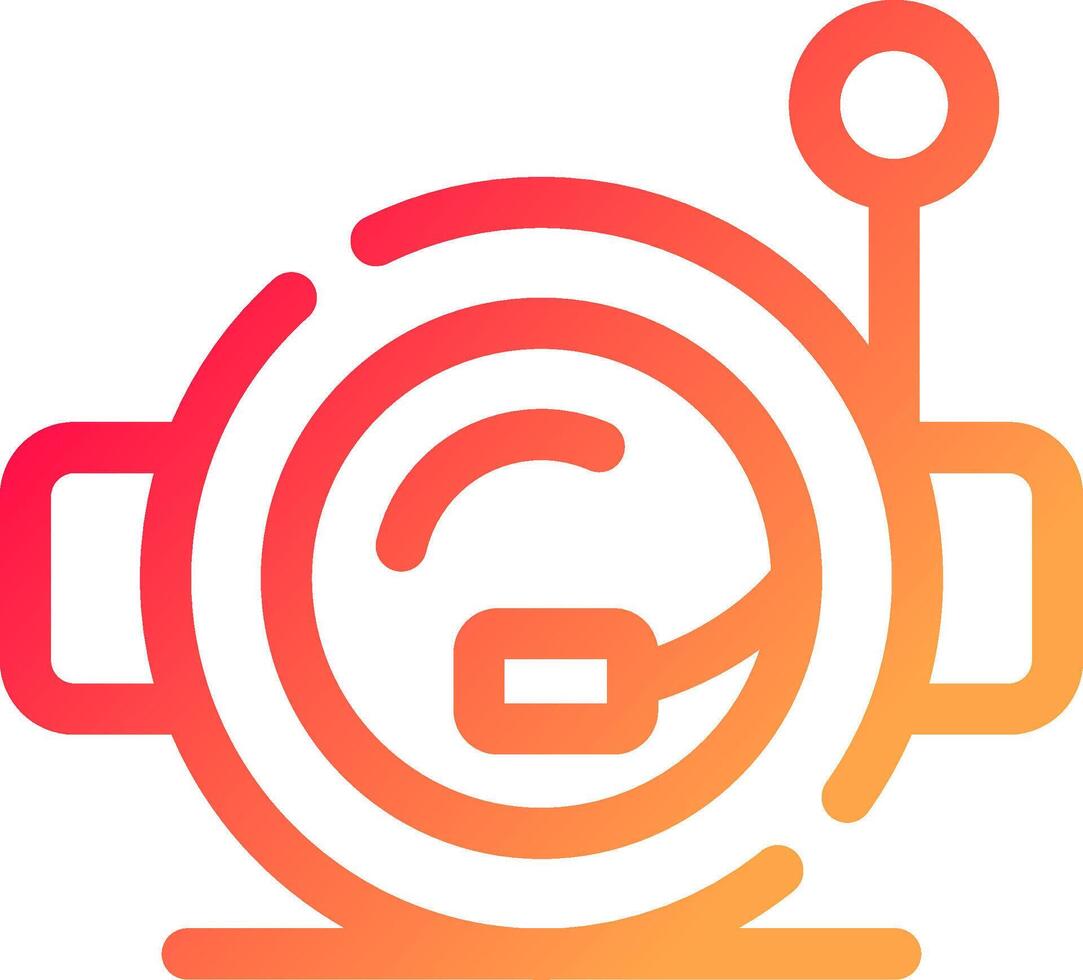 Astronaut Helmet Creative Icon Design vector