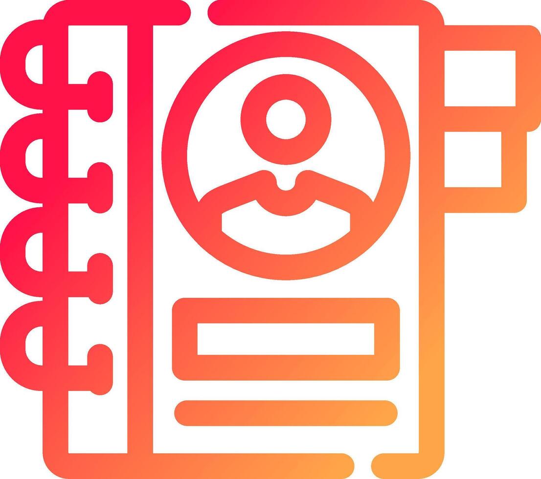 glyph  colour Gradient Circle vector