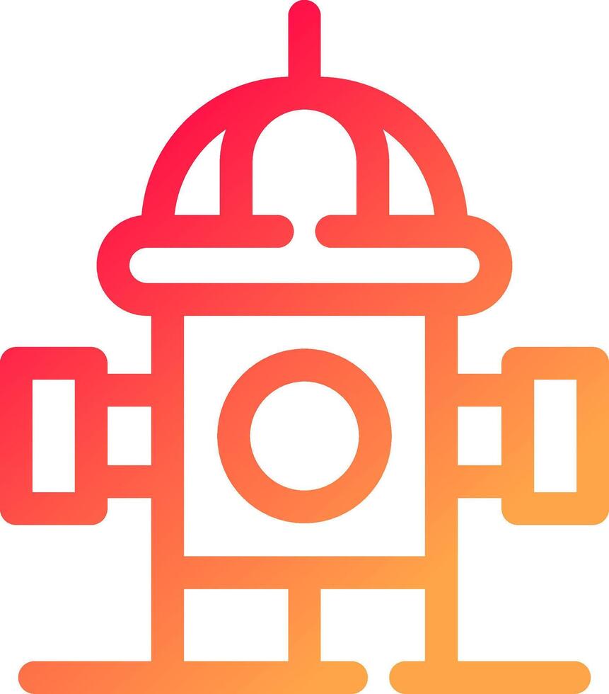 Fire Hydrant Creative Icon Design vector