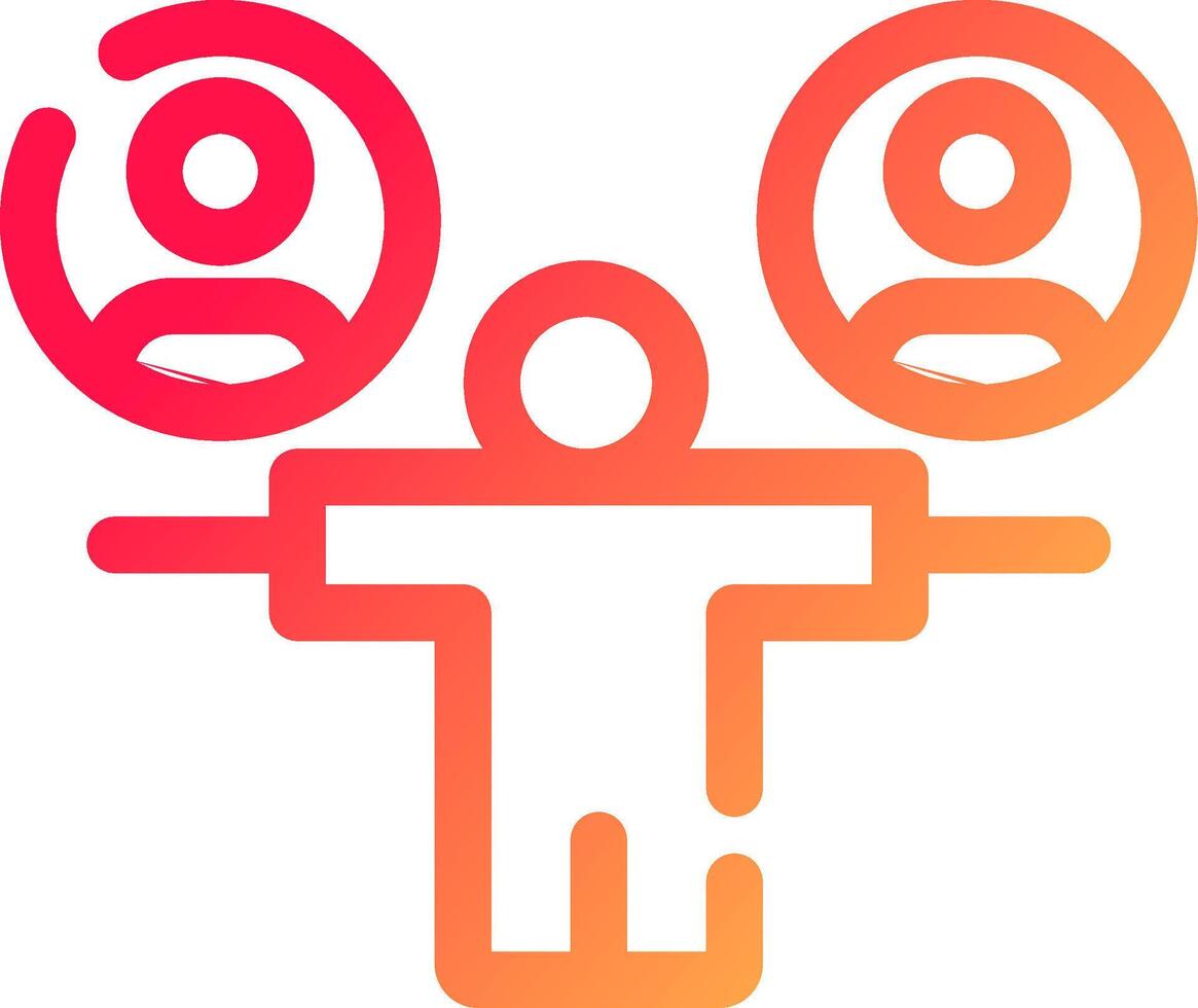 glyph  colour Gradient Circle vector