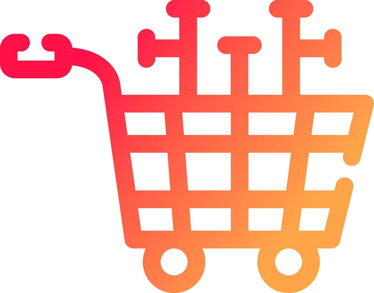 Shopping Cart Creative Icon Design vector