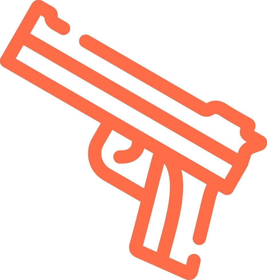 Police Gun Creative Icon Design vector